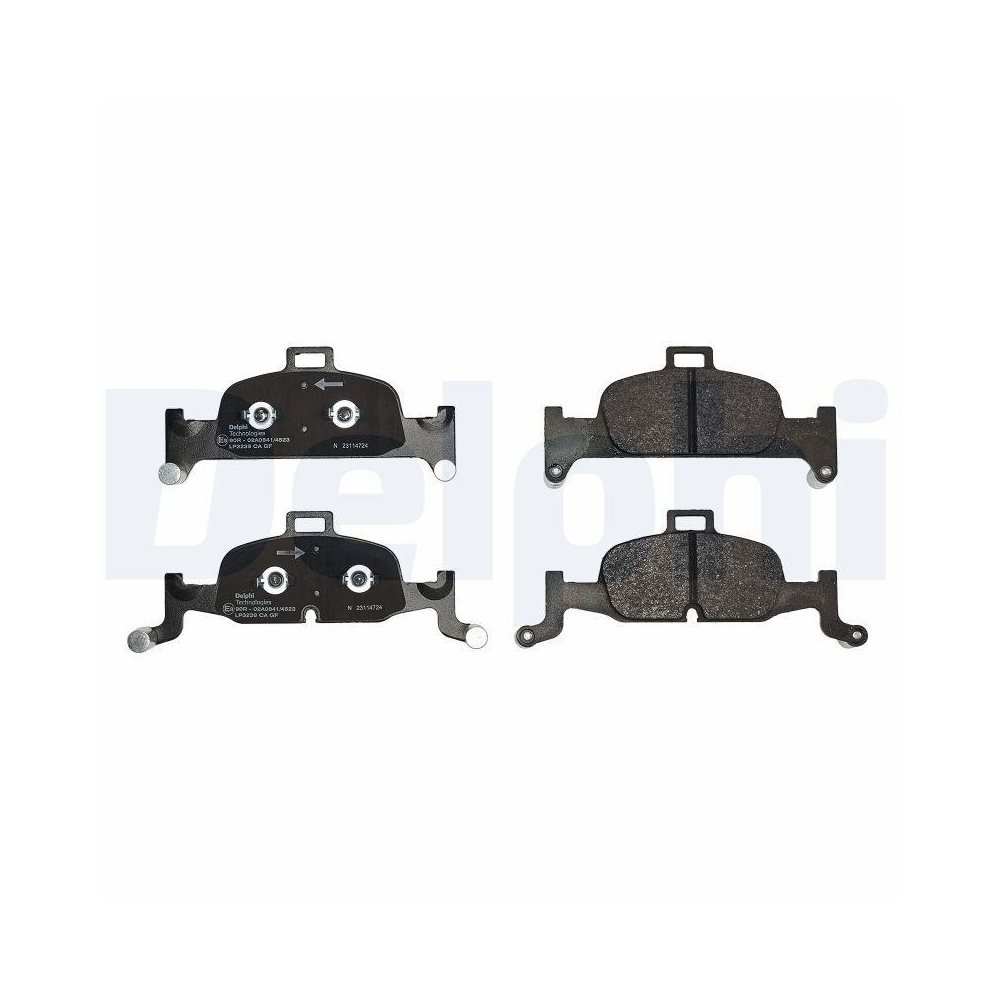 DELPHI LP3239 Bremsbelagsatz, Scheibenbremse f&uuml;r AUDI, Vorderachse
