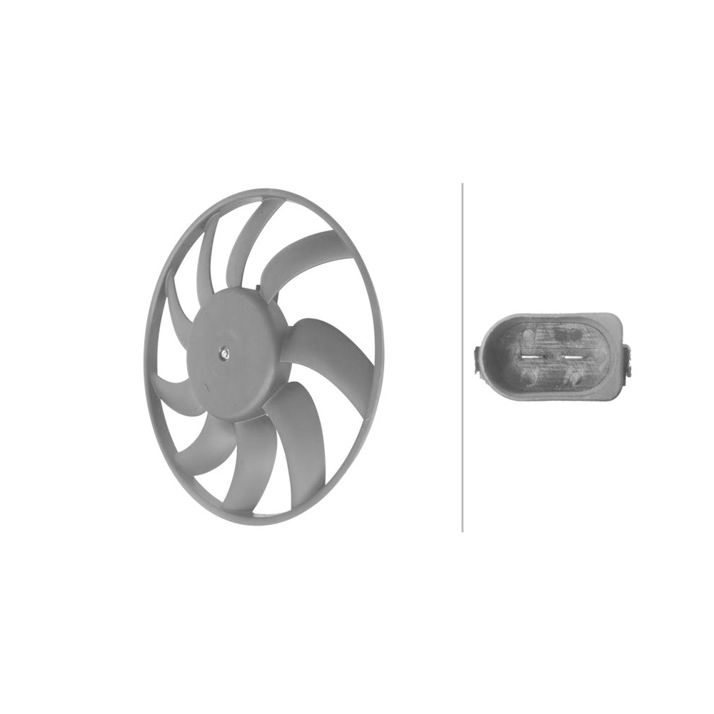 HELLA Lüfter, Motorkühlung 8EW 366 420-271 für AUDI VW CUPRA, links