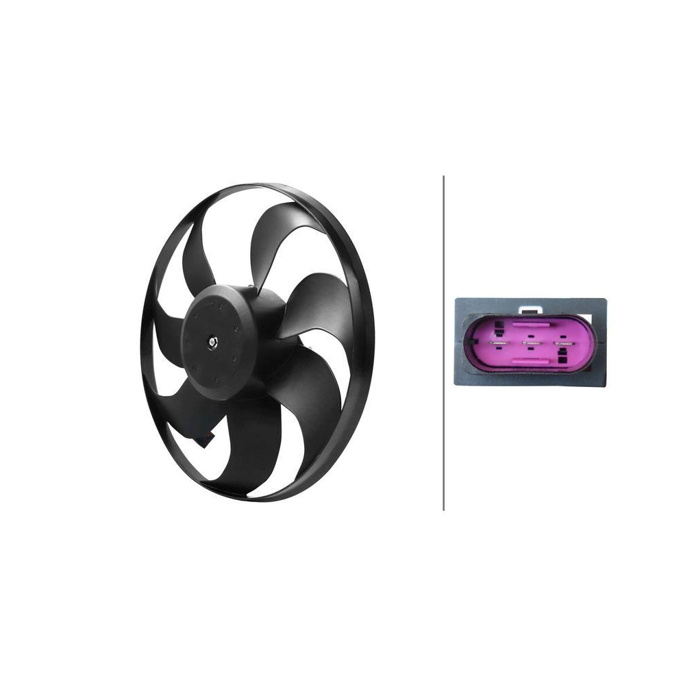 HELLA Lüfter, Motorkühlung 8EW 366 420-281 für AUDI SEAT SKODA VW CUPRA