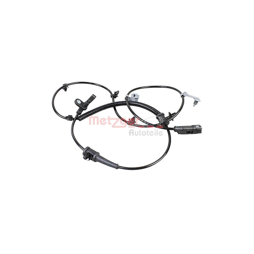Sensor, Raddrehzahl METZGER 09001238 f&uuml;r OPEL GENERAL MOTORS, Hinterachse links