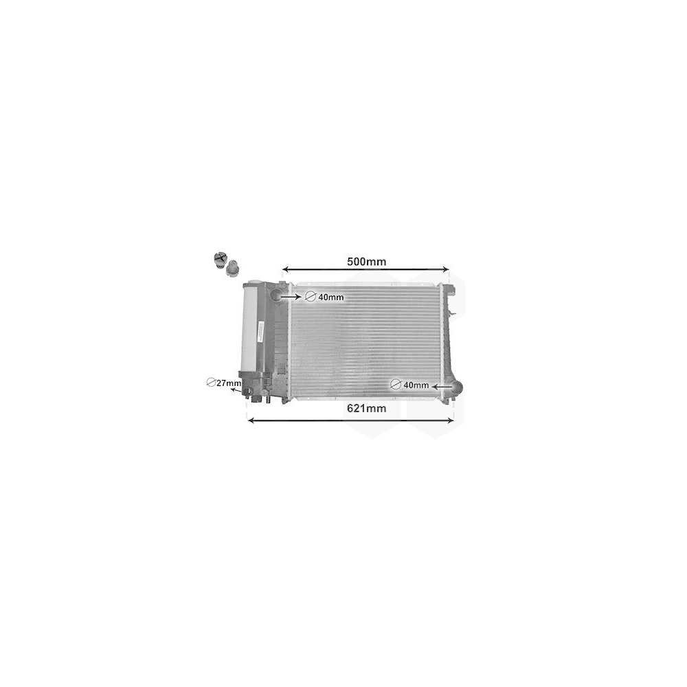 K&uuml;hler, Motork&uuml;hlung VAN WEZEL 06002135 *** IR PLUS *** f&uuml;r BMW