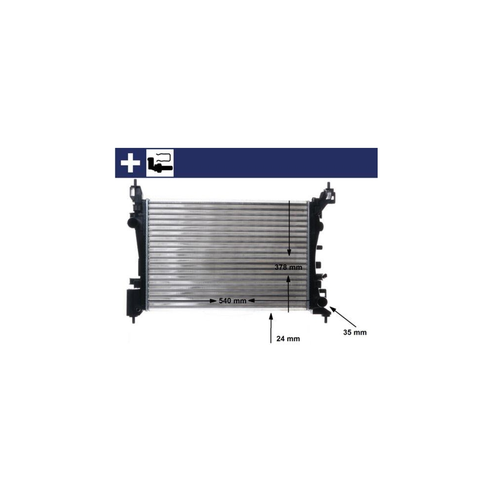 Kühler, Motorkühlung MAHLE CR 1182 000S BEHR für OPEL VAUXHALL GENERAL MOTORS