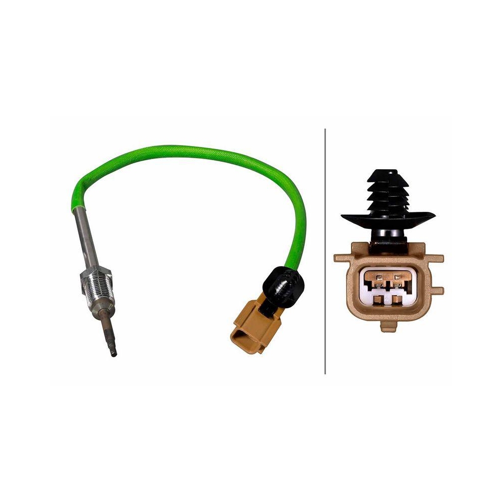 HELLA Sensor, Abgastemperatur 6PT 358 226-461 für MERCEDES-BENZ NISSAN RENAULT