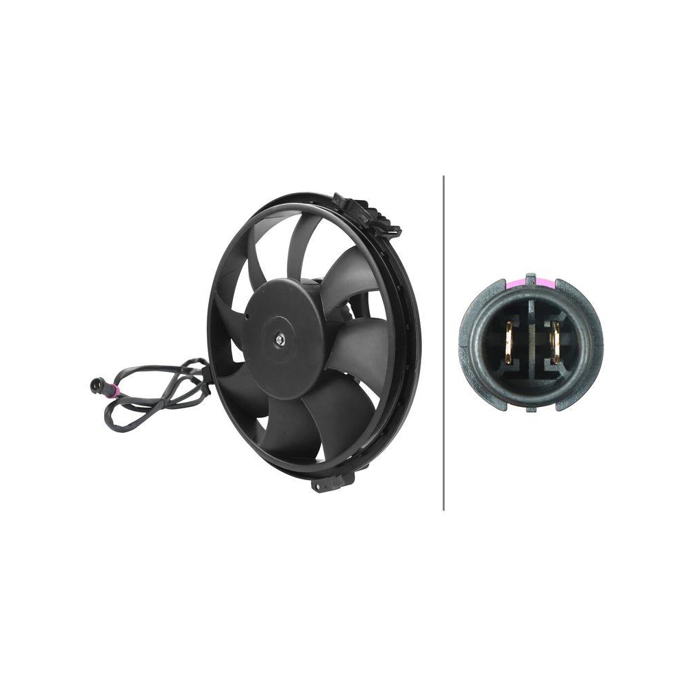 HELLA Lüfter, Motorkühlung 8EW 366 420-291 für AUDI FORD SEAT SKODA VW CUPRA