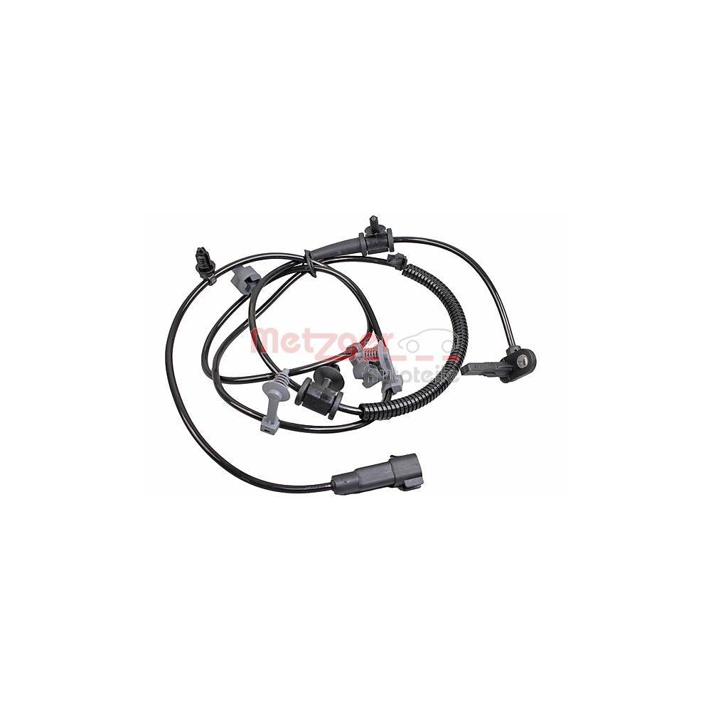 Sensor, Raddrehzahl METZGER 09001239 f&uuml;r OPEL GENERAL MOTORS, Hinterachse rechts