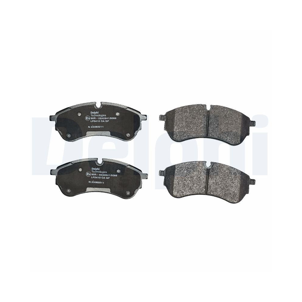 DELPHI LP3410 Bremsbelagsatz, Scheibenbremse f&uuml;r MAN VW, Hinterachse