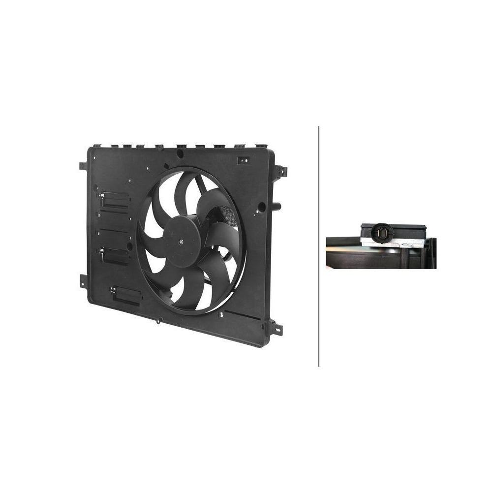 HELLA Lüfter, Motorkühlung 8EW 366 420-301 für FORD VOLVO