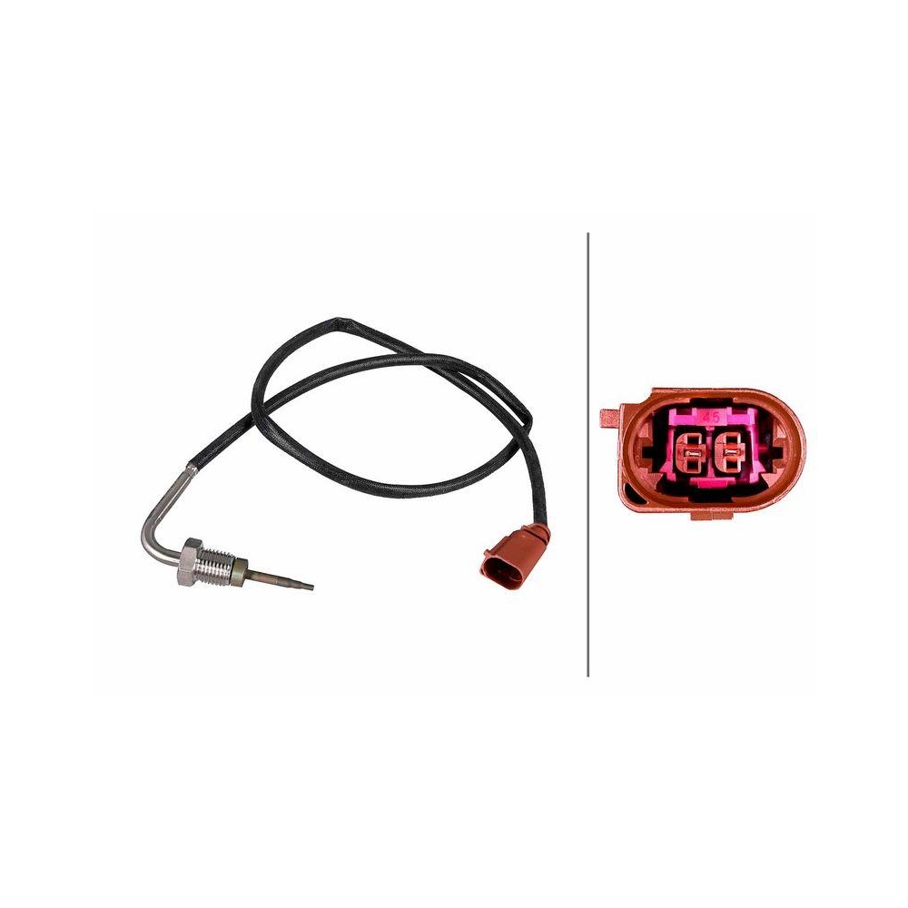 HELLA Sensor, Abgastemperatur 6PT 358 226-481 f&uuml;r AUDI SEAT SKODA VW