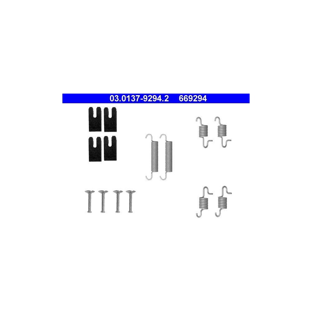 Zubeh&ouml;rsatz, Feststellbremsbacken ATE 03.0137-9294.2 f&uuml;r TOYOTA, Hinterachse