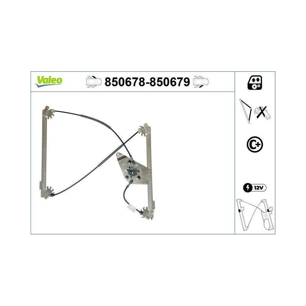 Fensterheber VALEO 850678 für AUDI, vorne links