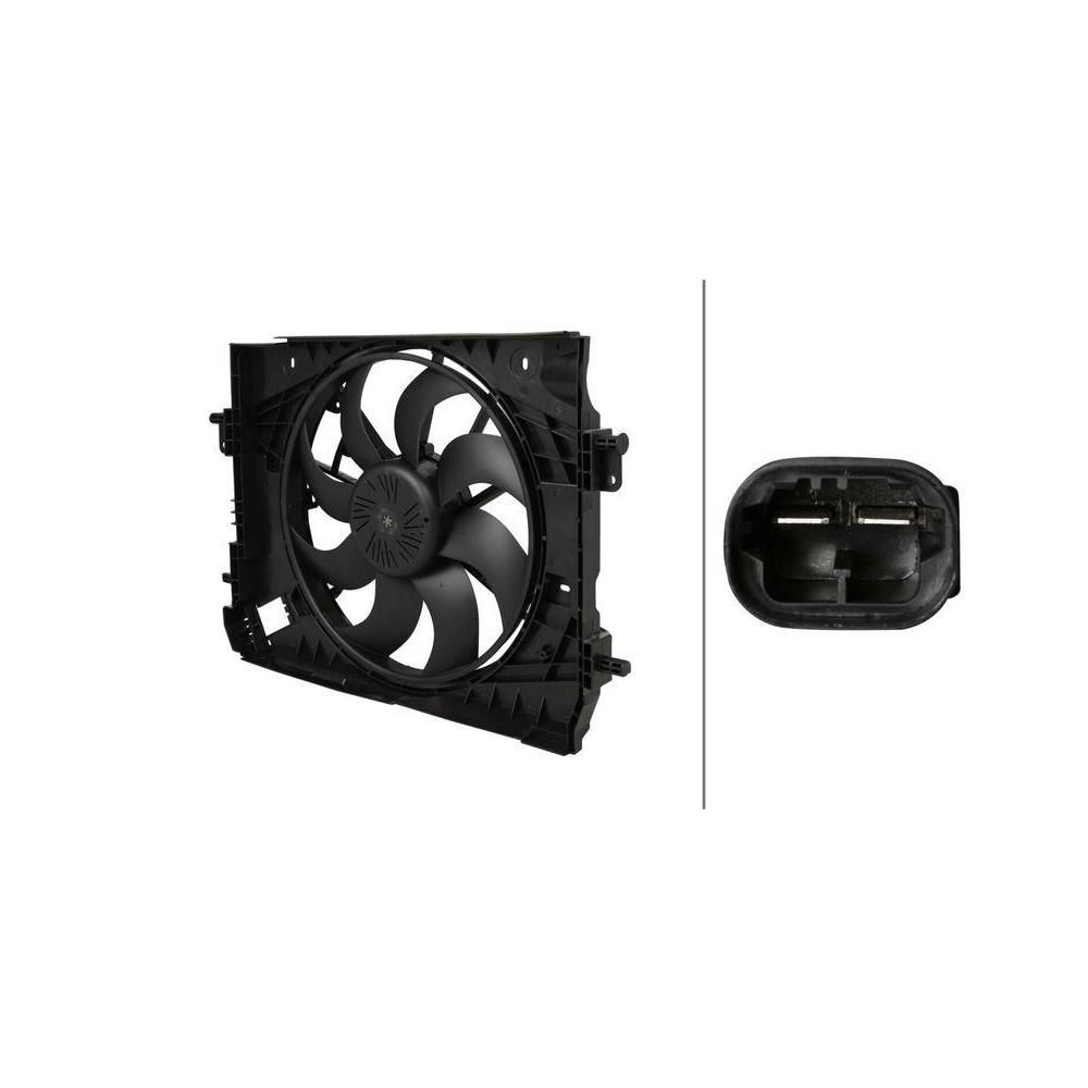 HELLA Lüfter, Motorkühlung 8EW 366 420-351 für NISSAN RENAULT DACIA