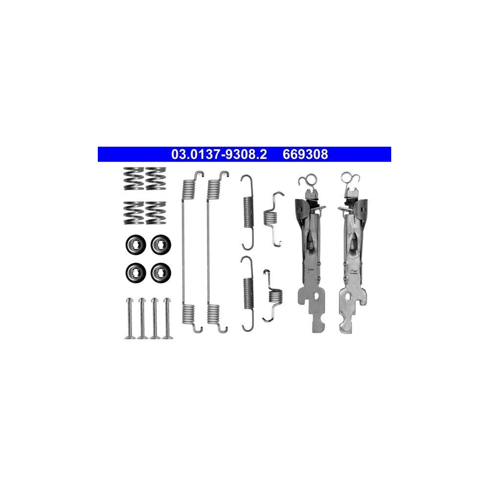 Zubeh&ouml;rsatz, Bremsbacken ATE 03.0137-9308.2 f&uuml;r SMART, Hinterachse