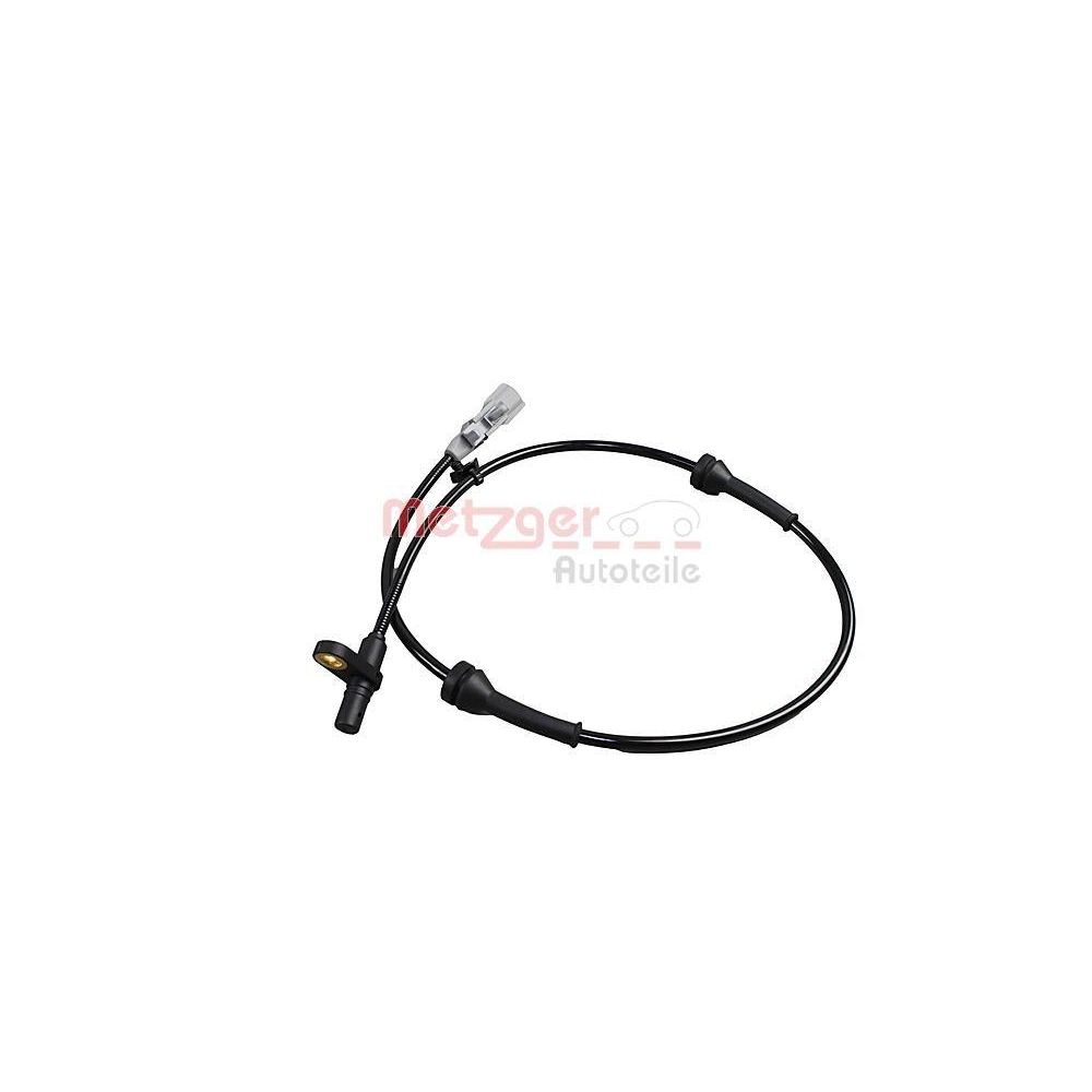 Sensor, Raddrehzahl METZGER 09001244 f&uuml;r NISSAN, Hinterachse links