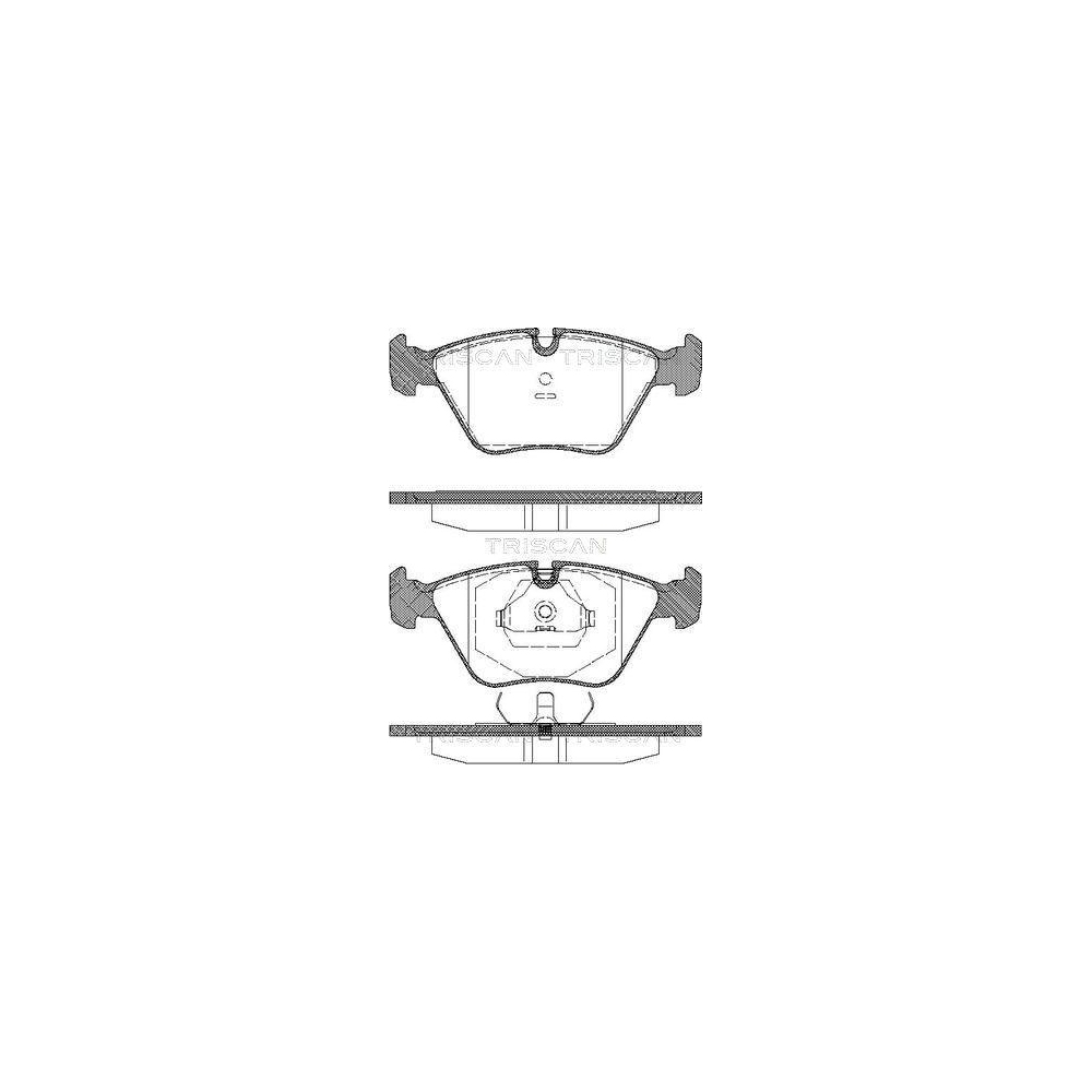 Bremsbelagsatz, Scheibenbremse TRISCAN 8110 11898 für BMW, Vorderachse