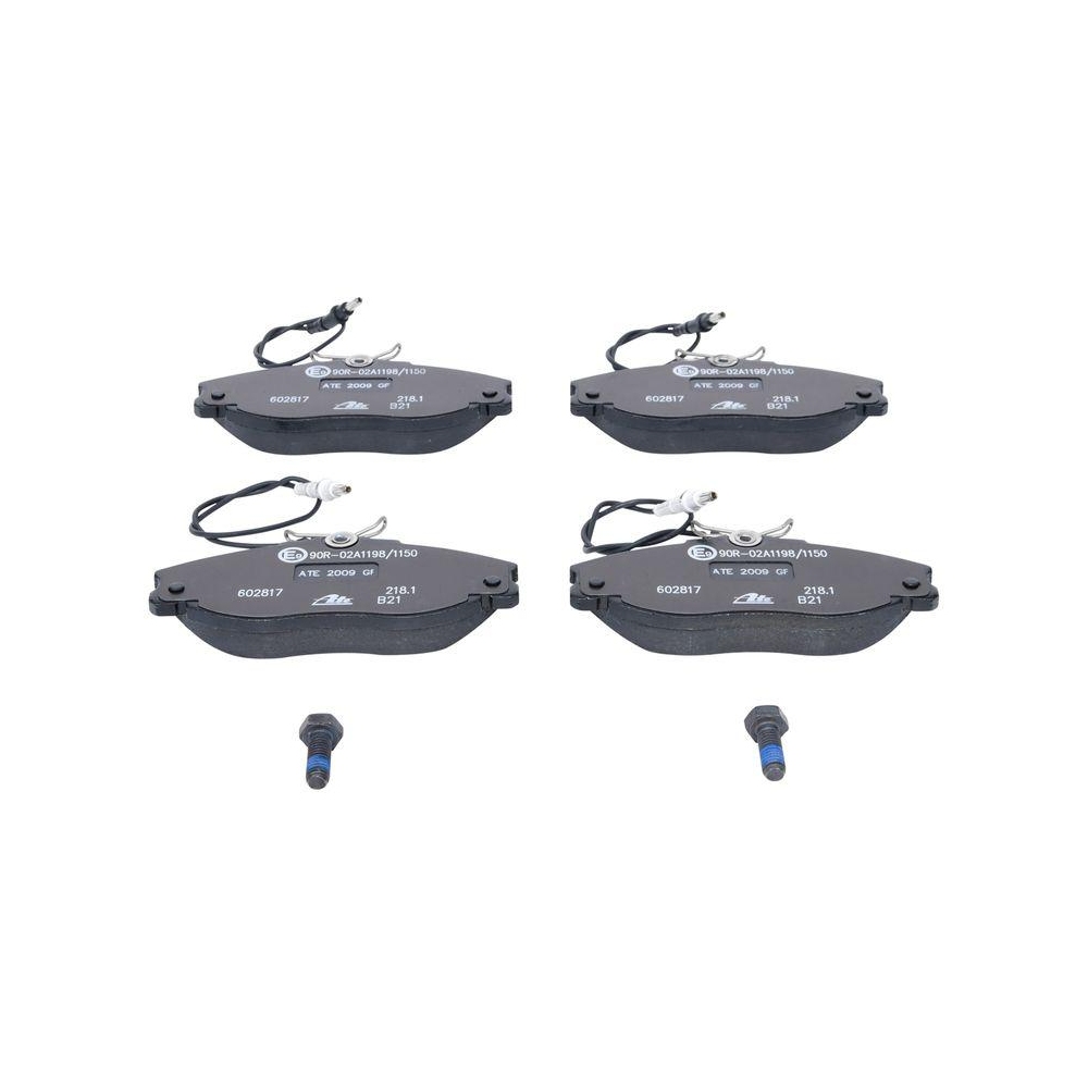 Bremsbelagsatz, Scheibenbremse ATE 13.0460-2817.2 f&uuml;r CITRO&Euml;N PEUGEOT