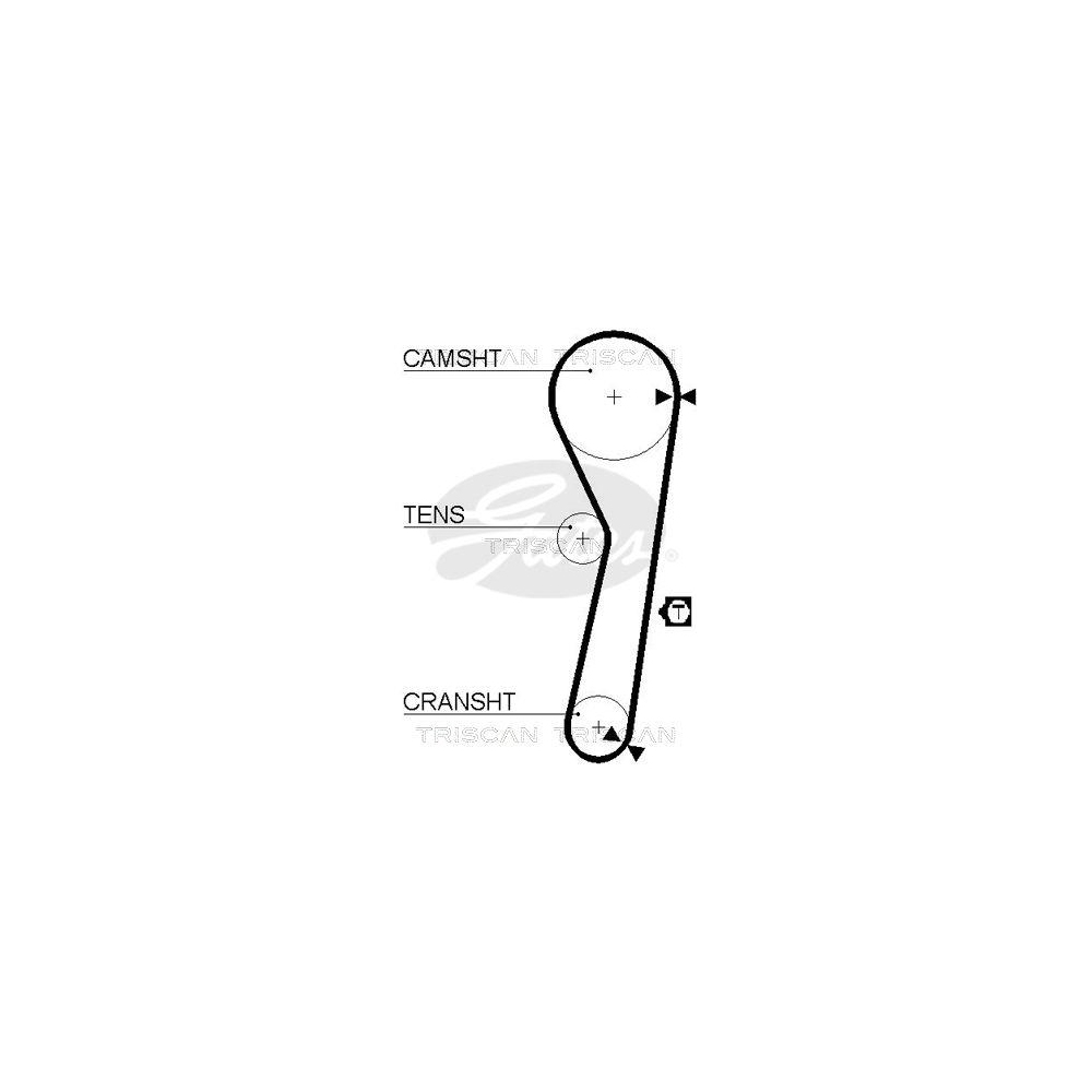 Zahnriemen TRISCAN 8645 5263xs f&uuml;r DAIHATSU TOYOTA PIAGGIO DANA