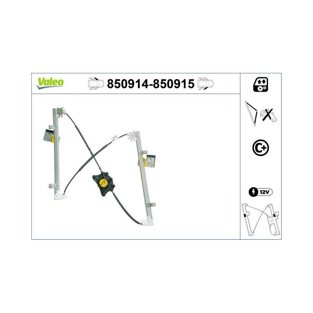 Fensterheber VALEO 850914 f&uuml;r VW, vorne links