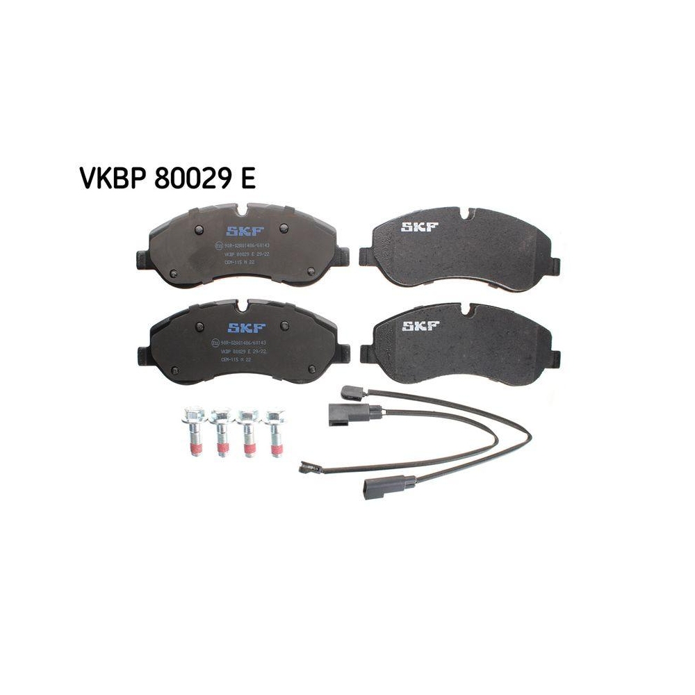 Bremsbelagsatz, Scheibenbremse SKF VKBP 80029 E f&uuml;r FORD, Vorderachse