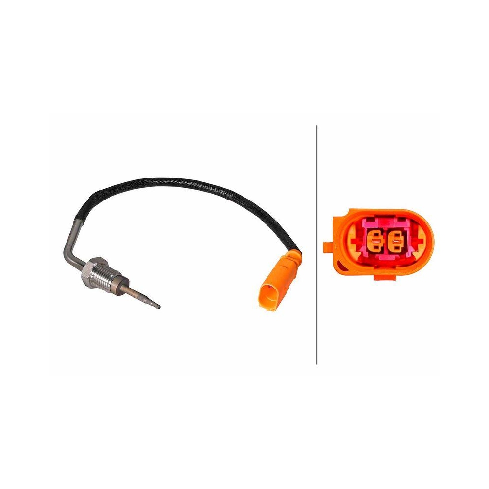 HELLA Sensor, Abgastemperatur 6PT 358 226-551 f&uuml;r AUDI, nach Ru&szlig;partikelfilter