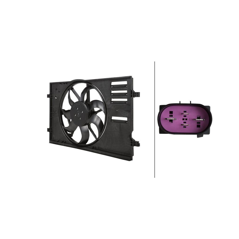 HELLA Lüfter, Motorkühlung 8EW 366 420-391 für AUDI SEAT SKODA VW