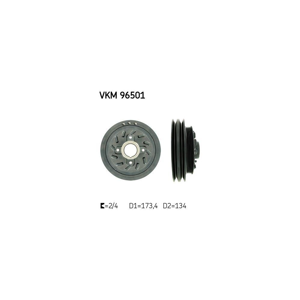 Riemenscheibe, Kurbelwelle SKF VKM 96501 f&uuml;r HYUNDAI KIA