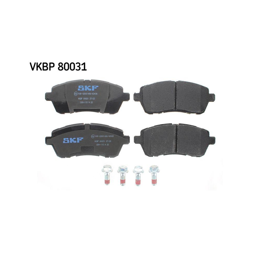 Bremsbelagsatz, Scheibenbremse SKF VKBP 80031 f&uuml;r DAIHATSU FORD MAZDA