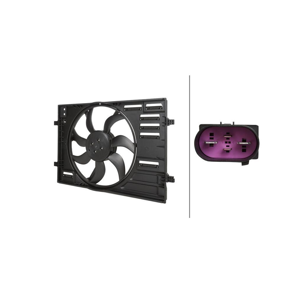 HELLA Lüfter, Motorkühlung 8EW 366 420-401 für AUDI SEAT SKODA VW