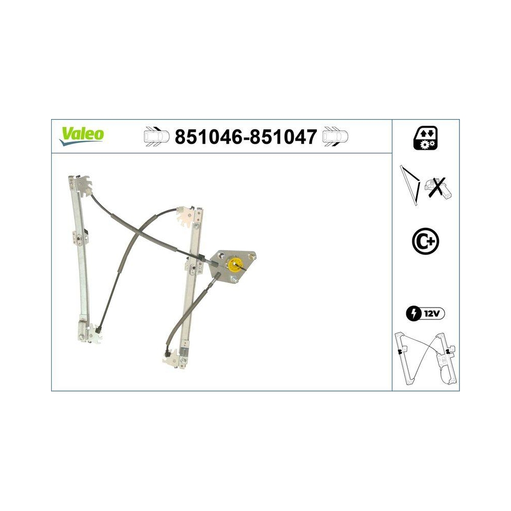 Fensterheber VALEO 851046 für VW, vorne links
