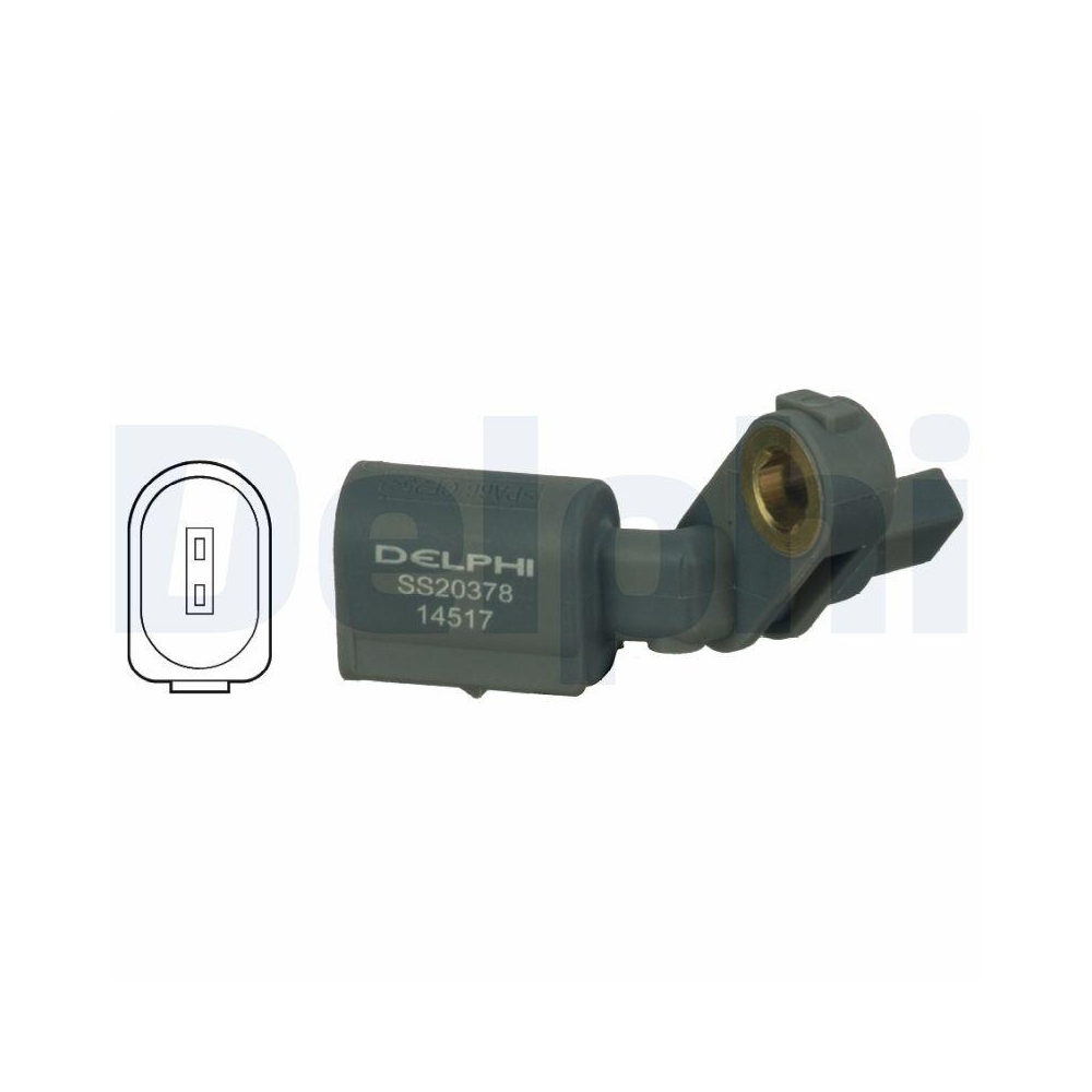 DELPHI SS20378 Sensor, Raddrehzahl f&uuml;r AUDI VW VAG, Vorderachse links