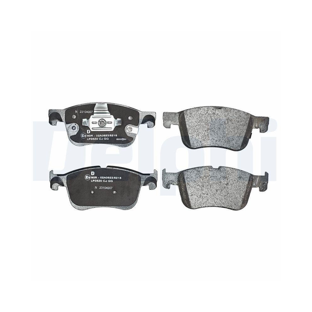 DELPHI LP3520 Bremsbelagsatz, Scheibenbremse f&uuml;r FORD, Vorderachse