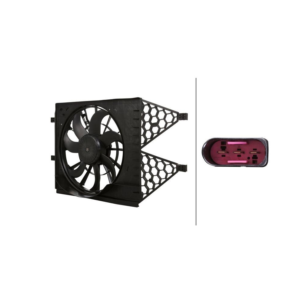 HELLA Lüfter, Motorkühlung 8EW 366 420-411 für SEAT SKODA VW