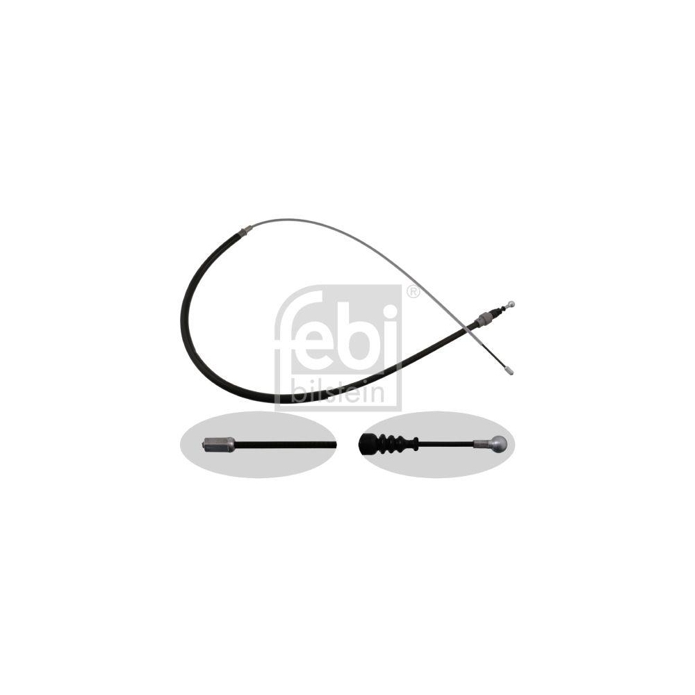 Seilzug, Feststellbremse FEBI BILSTEIN 24412 für AUDI SEAT SKODA VW