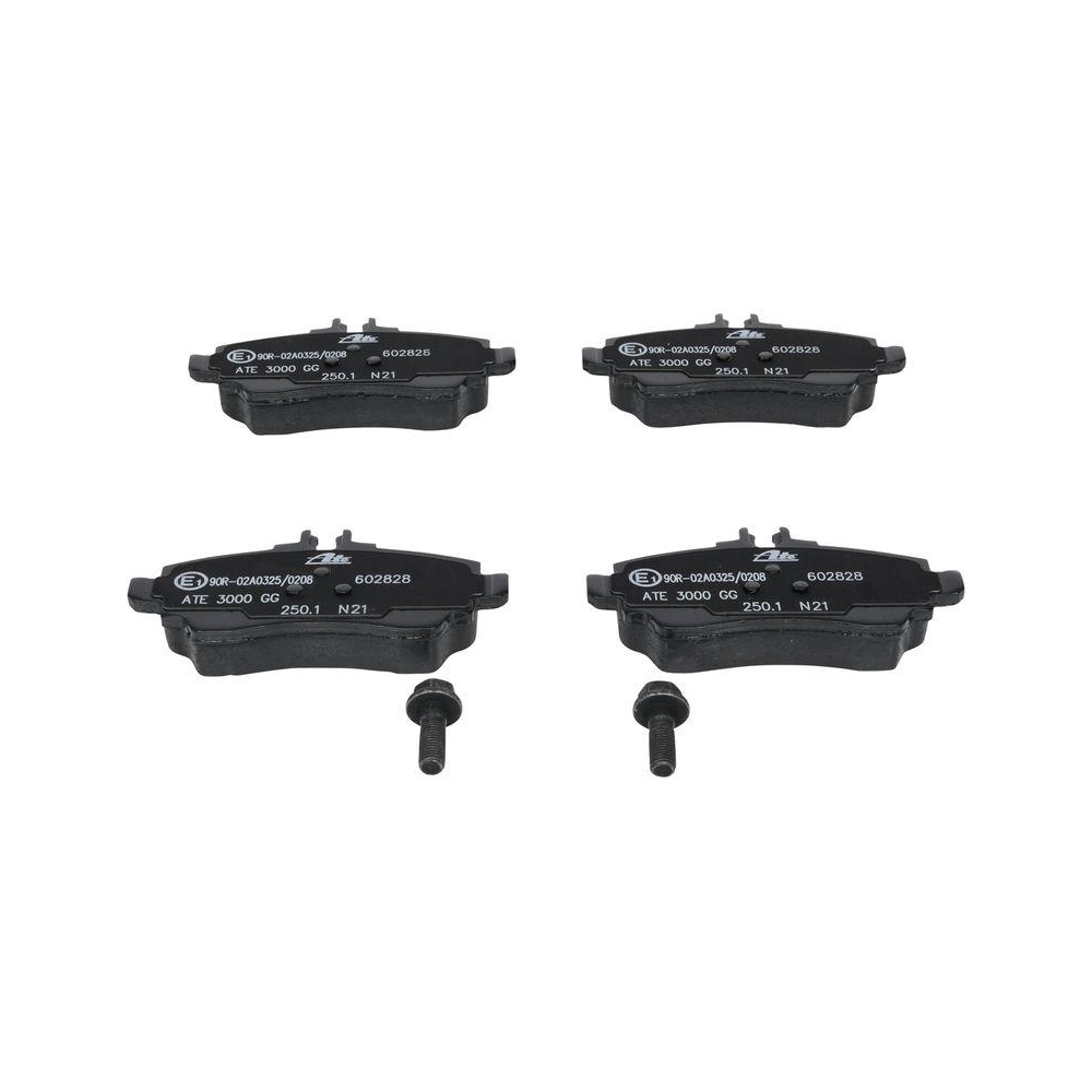 Bremsbelagsatz, Scheibenbremse ATE 13.0460-2828.2 f&uuml;r MERCEDES-BENZ, Vorderachse