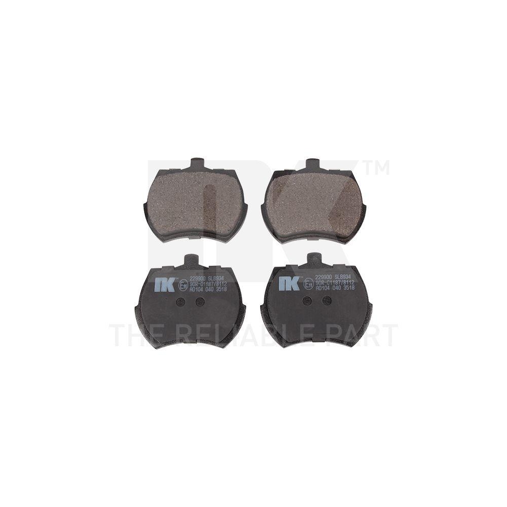 Bremsbelagsatz, Scheibenbremse NK 229900 f&uuml;r AUSTIN MG ROVER TRIUMPH VAUXHALL