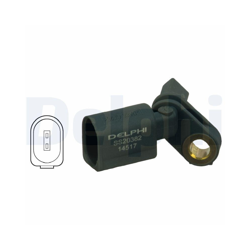 DELPHI SS20382 Sensor, Raddrehzahl f&uuml;r AUDI VW VAG, Vorderachse rechts
