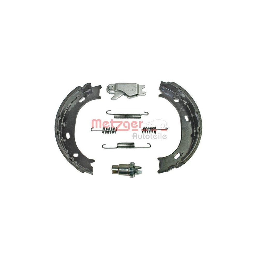 Bremsbackensatz, Feststellbremse METZGER 0152006 GREENPARTS f&uuml;r MERCEDES-BENZ