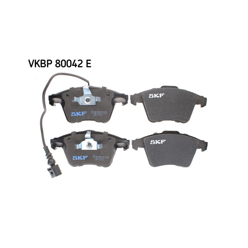 Bremsbelagsatz, Scheibenbremse SKF VKBP 80042 E f&uuml;r VW, Vorderachse