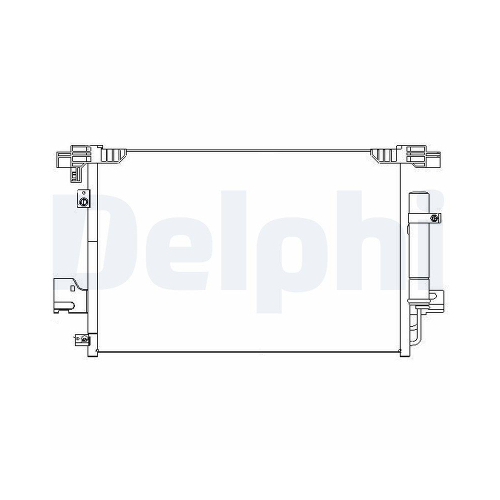 Kondensator, Klimaanlage DELPHI TSP0225648 für CITROËN MITSUBISHI PEUGEOT