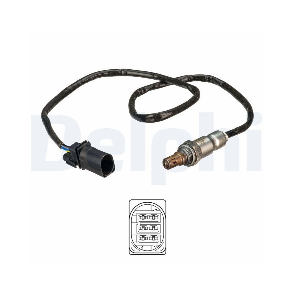 DELPHI ES21204-12B1 Lambdasonde f&uuml;r VW, vor Katalysator