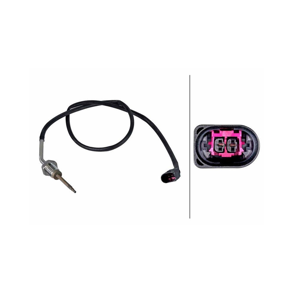 HELLA Sensor, Abgastemperatur 6PT 358 226-601 f&uuml;r VW, vor Katalysator