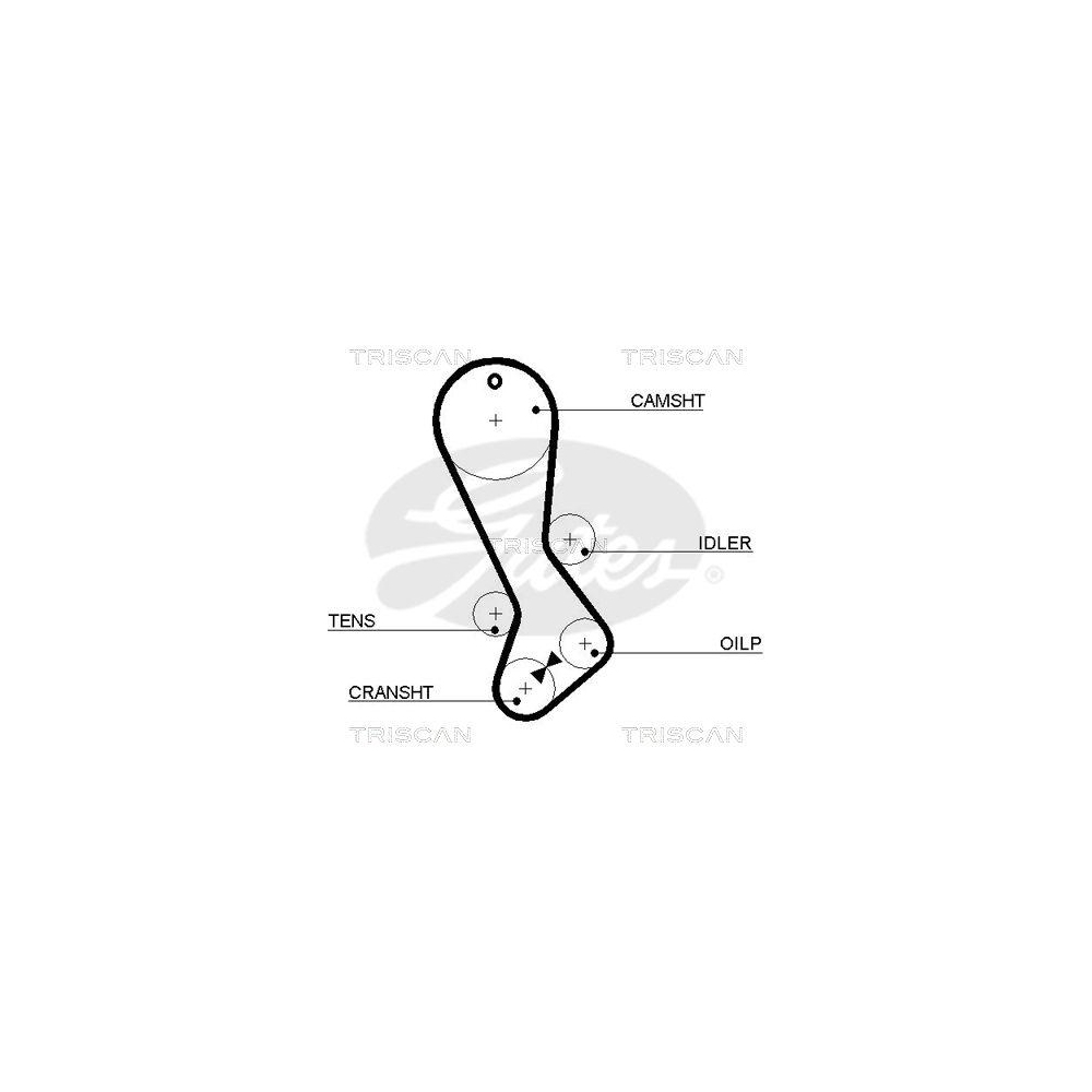 Zahnriemen TRISCAN 8645 5282xs für