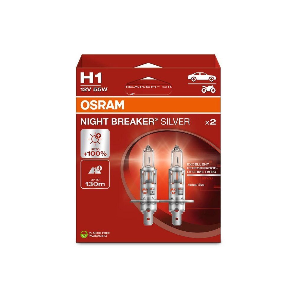 Glühlampe, Abbiegescheinwerfer ams-OSRAM 64150NBS-2HB NIGHT BREAKER® SILVER für