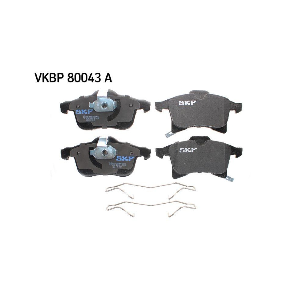 Bremsbelagsatz, Scheibenbremse SKF VKBP 80043 A f&uuml;r OPEL VAUXHALL CHEVROLET