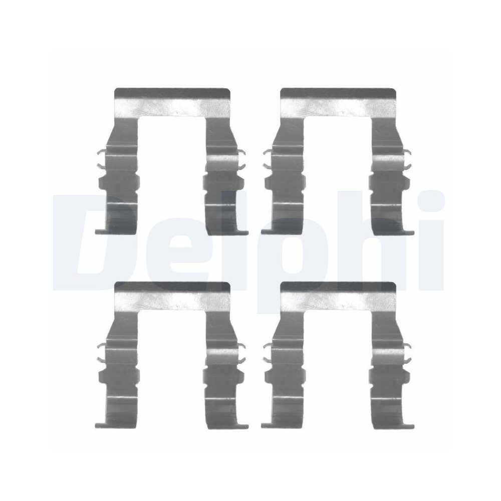 DELPHI LX0171 Zubehörsatz, Scheibenbremsbelag für, Vorderachse
