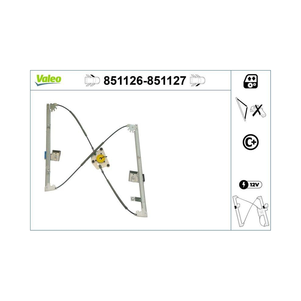Fensterheber VALEO 851126 f&uuml;r VW, vorne links