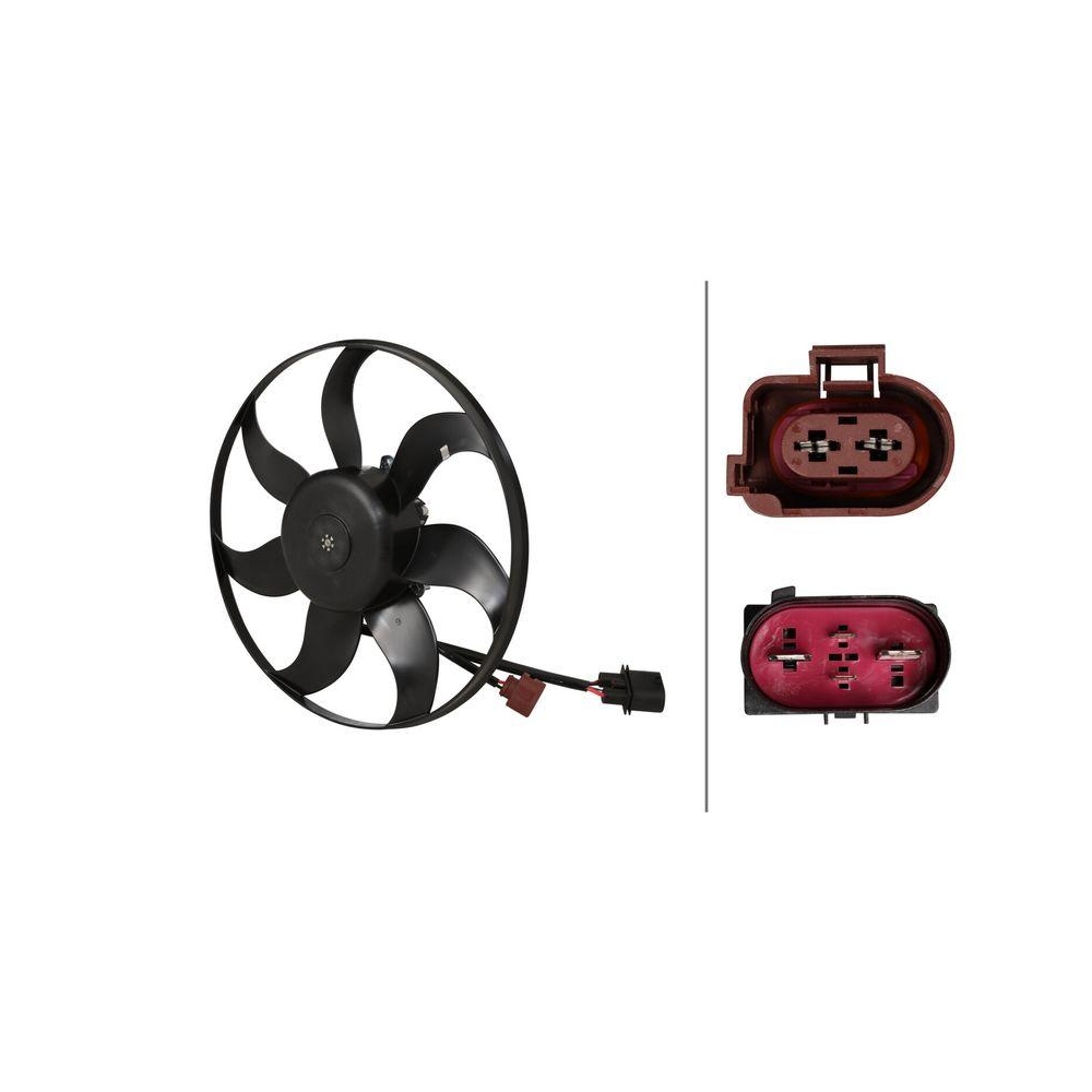 HELLA Lüfter, Motorkühlung 8EW 366 420-461 für AUDI SEAT SKODA VW VW (FAW) CUPRA