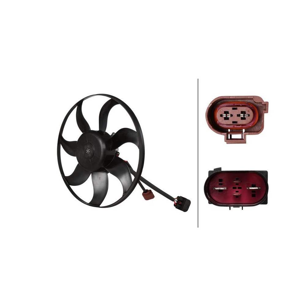 HELLA Lüfter, Motorkühlung 8EW 366 420-471 für AUDI SEAT SKODA VW VW (FAW) CUPRA