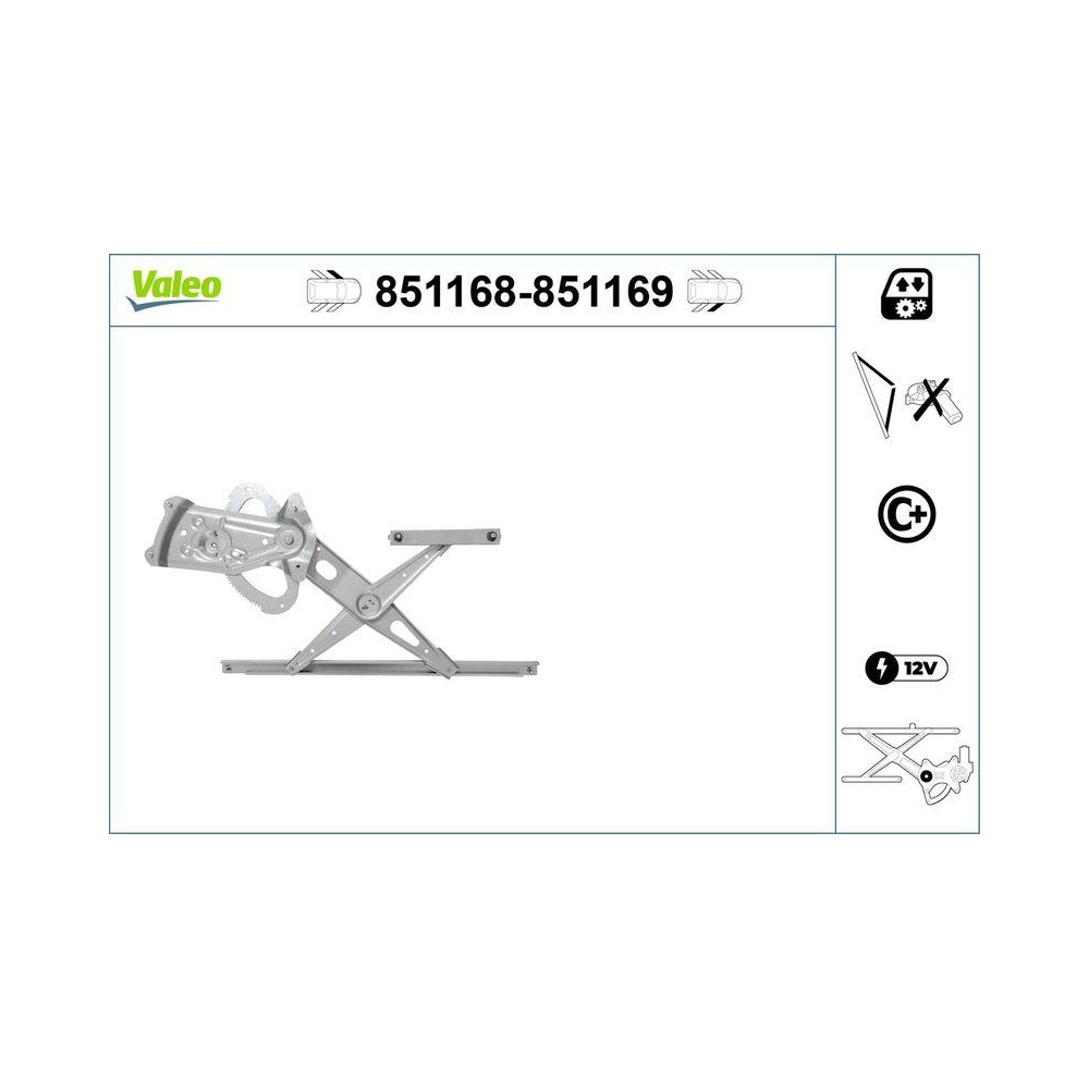 Fensterheber VALEO 851168 für RENAULT, vorne links