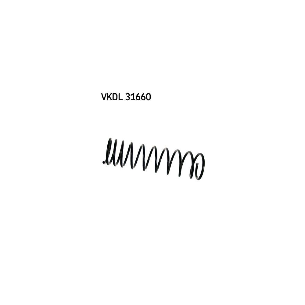 Fahrwerksfeder SKF VKDL 31660 f&uuml;r VW, Vorderachse