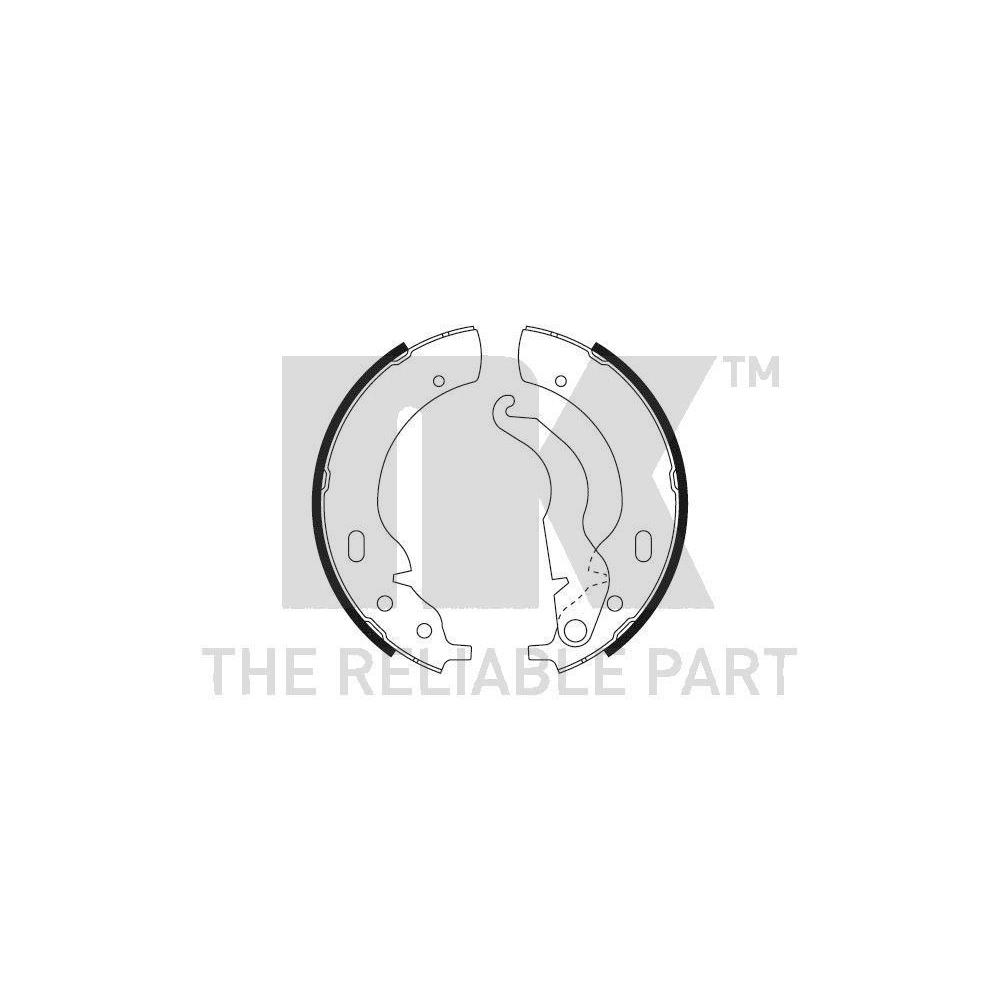 Bremsbackensatz NK 2715271 für BMW, Hinterachse